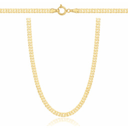 Srebrny Pozłacany Łańcuszek Rombo 3,00 mm pr 925