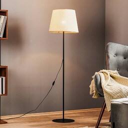 Lampa stojąca Chicago TK Lighting, kremowy / amber,