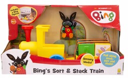 Bing Króliczek Pociąg Ciuchcia Klocki Sensoryczne Dżwięki Figurka