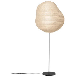 Lampa Podłogowe ferm LIVING, beżowy, salon, papier karton