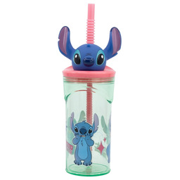 Kubek Stitch ze słomką figurką z kolekcji Flowers