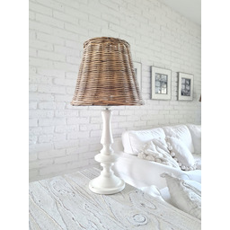 Abażur Klosz Rattanowy Hampton Rattan Średni