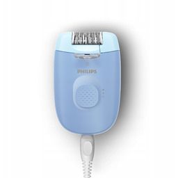 Depilator Philips sieciowy niebieski 2 nasadki Lampka Led