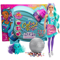 Barbie Color Reveal lalka niespodzianka + 25 akcesoriów