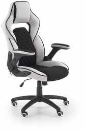 Fotel gabinetowy biurowy sonic czarny / jasny popiel