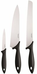 FISKARS Zestaw noży Essential 1065583 (3 elementy) Ostrzałka