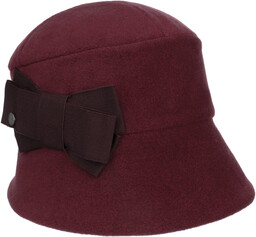 Kapelusz w Kształcie Dzwonka Polar by Lierys, bordowy,