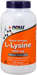 NOW Double Strength L-Lysine 1000mg 250tabs