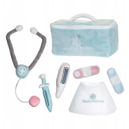 Pluszowy zestaw doktor, zabawka weterynarz dla najmłodszych