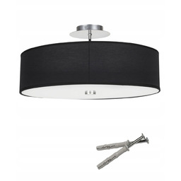 Plafon Czarny Viviane Black Nowodvorski lampa okrągła abażur