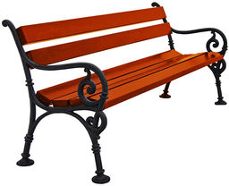 Elior Ławka parkowa VINCENT 2X 150cm - 7