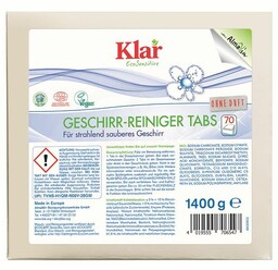 Tabletki do Zmywarek ECO, KLAR, 70 sztuk