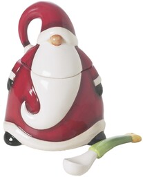 Excelsa Santa Claus Cukiernica, ceramika, czerwony, 8,5 x