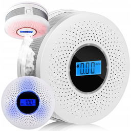 Czujnik Czadu Tlenku Węgla I Dymu 2w1 Wykrywacz