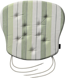 Poduszka na krzesło Filip, zielone pasy, 41 x