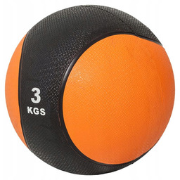Piłka lekarska rehabilitacyjna 3 kg Crossfit guma