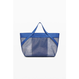 Desigual Duża torba shopper z siatki