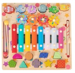 Zabawka Sensoryczna Sorter Cymbałki 12m Montessori
