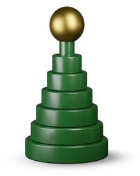 Kay Bojesen CHRISTMAS Drewniana Dekoracja - Choinka Świąteczna