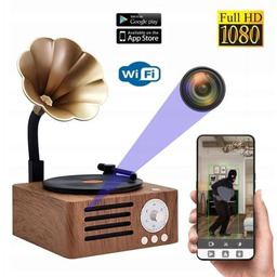 GRAMOFON Kamera WiFi FHD (64GB) Podgląd na Żywo