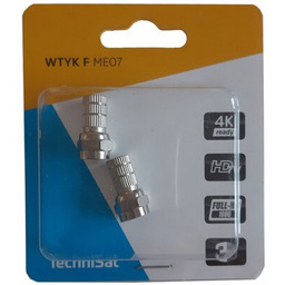 TECHNISAT Złącze F ME07 2XF (2 szt.) Zyskaj