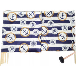 Parawan plażowy 10 metrów wzór 24 z młotkiem