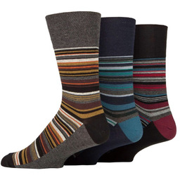 Gentle Grip 3PACK Bezuciskowe skarpety męskie J647 -