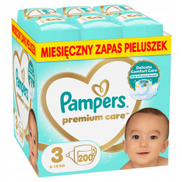 Pampers Premium Care 3 200 szt. 6-10 kg