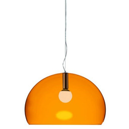 Kartell - Big FL/Y Lampa Wisząca Pomarańczowa