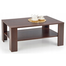 Ława drewniana Halmar Kwadro 110x65 cm ciemny orzech