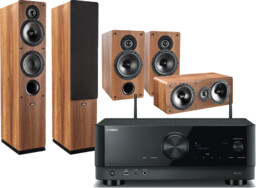 Yamaha RX-V4A (czarny) + Tesi 561 (orzech) +