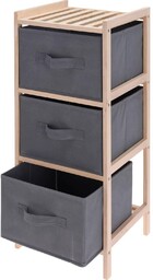 Home Styling Collection Składany regał z tekstylnymi szufladami,