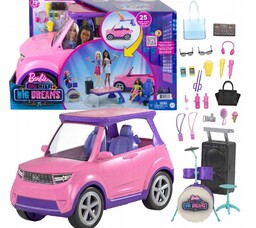 Barbie Wielki Samochód 2W1 Auto Scena Akcesoria