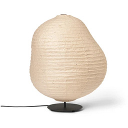 ferm LIVING - Kurbis Lampa Podłogowa Low Natural/Czarna