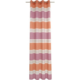 Deko Trends Zasłona z oczkami, tkanina, pomarańczowa