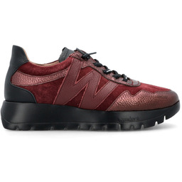 Hiszpańskie sneakersy premium - WONDERS A-24110 BORDOWE