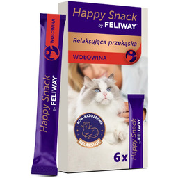 FELIWAY Happy Snack 6x15g Wołowina kremowa przekąska