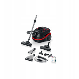 Odkurzacz piorący Bosch BWD421POW AquaWash&Clean czarny-czerwony