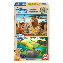 Puzzle drewniane, Tygrys, 2x50 el.