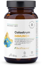 AURA HERBALS Colostrum Immuno + BioPerine suplement diety