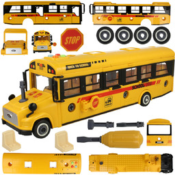 Duży Autobus Auto Zestaw Do Skręcania Napęd Dźwięk