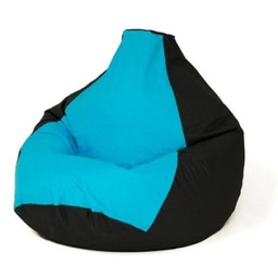 Go Gift Pufa worek sako GRUSZA czarny-niebieski L