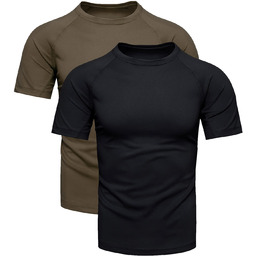 Dwupak męski t-shirt khaki i czarny Recea
