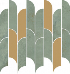 TUBĄDZIN TISSUE GREEN MOZAIKA ŚCIENNA 298X272 TISSUE GREEN