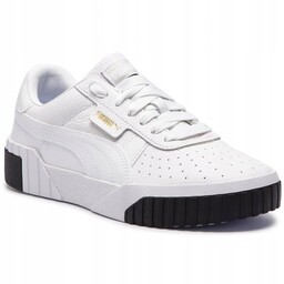 PUMA CALI DAMSKIE BUTY SPORTOWE ZE SKÓRĄ BIAŁO