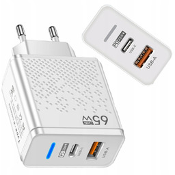 Ładowarka Sieciowa Zasilacz Usb C 65W Gan Pd