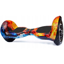 Deskorolka Elektryczna 10' Red-Blue Fire 1000W 4,4Ah metal