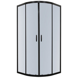 Kabina prysznicowa 80x80 czarne profile Tiara Kerra
