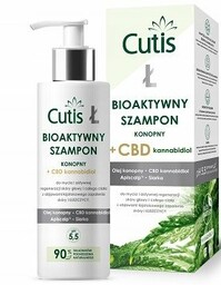 Cutis Ł Bioaktywny szampon konopny + CBD, 200