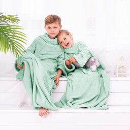 DecoKing Kiddo przytulny koc z rękawami dla dzieci,